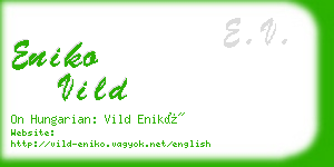 eniko vild business card